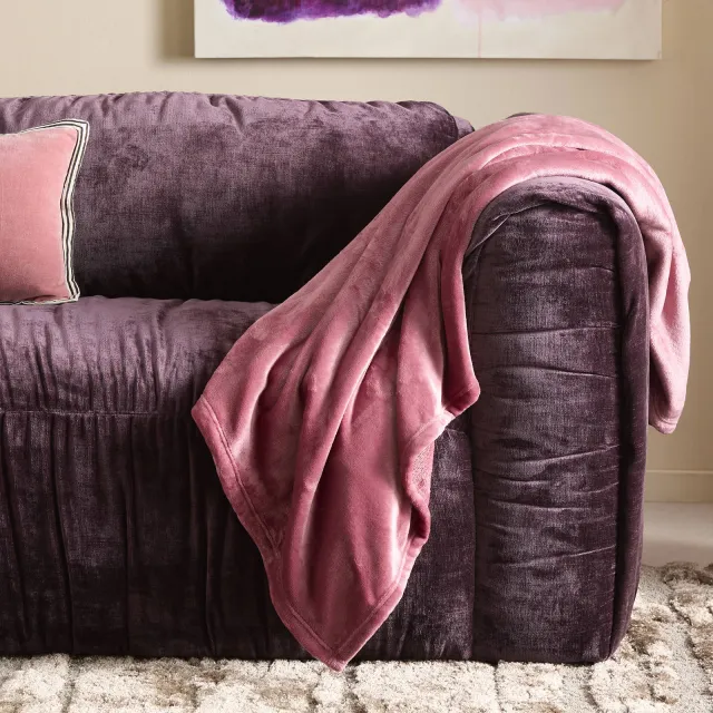 NOUS Living Benxi plaid roze, foto 2
