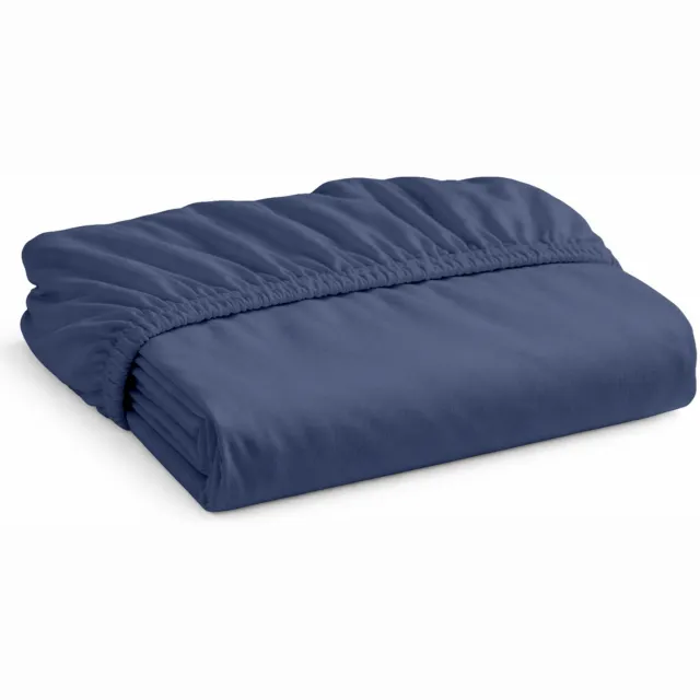 decoware Hoeslaken Jersey - Denim Blauw - Katoen - Elastisch - 90x200 cm - Geschikt voor matrassen tot 25 cm