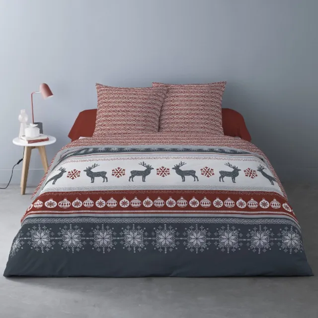 Better Nights Luxe Polar Fleece Dekbedovertrek Fenris Rouge - 240x220 - warm - kerst/winter - rood