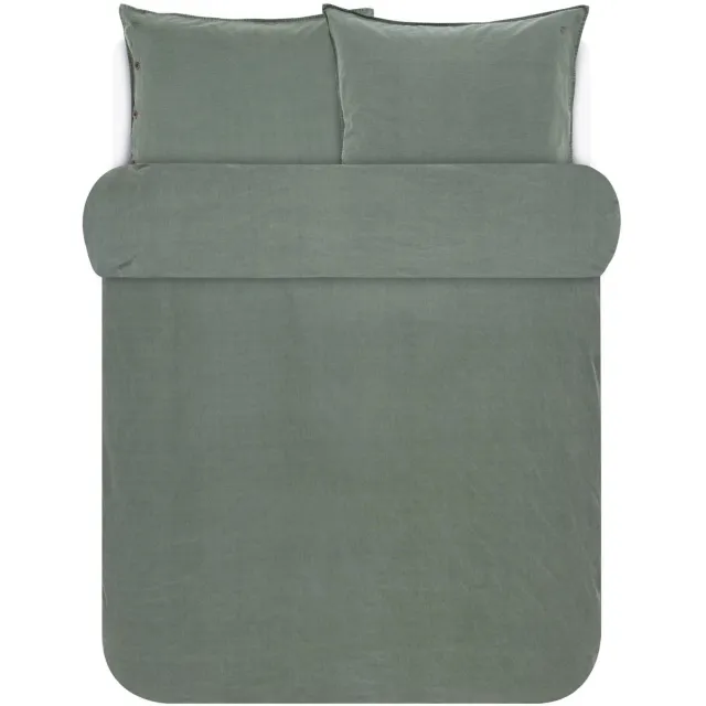 Marc O'Polo Senja - Dekbedovertrek - Lits-jumeaux - 240x200/220 cm + 2 kussenslopen 60x70 cm - Green