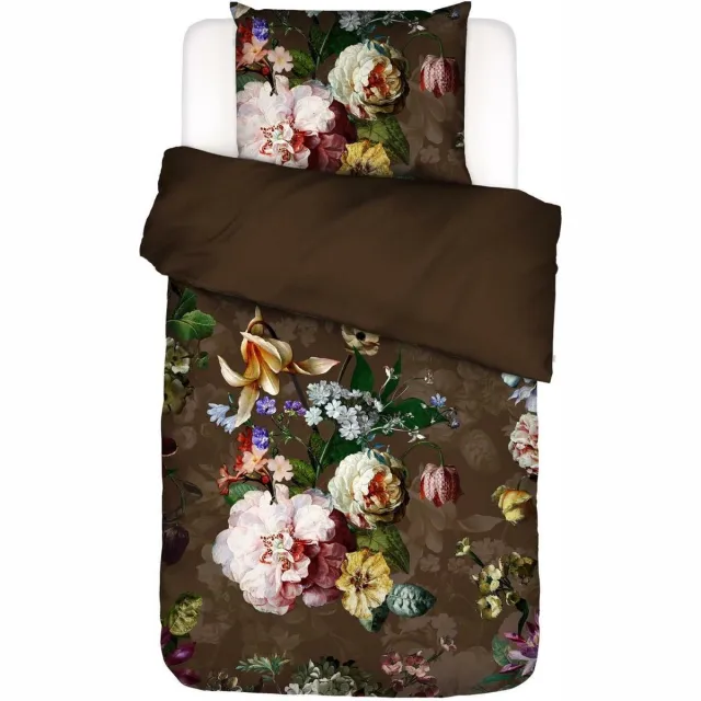 Essenza Fleur Dekbedovertrek Chocolade