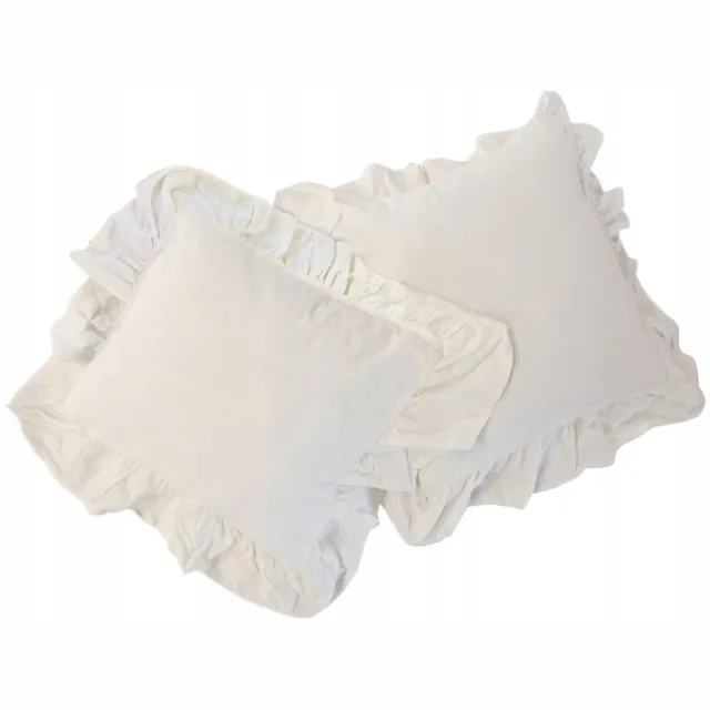 Darymex Set van 2 Katoenen Kussenslopen Jaśka 40x40 cm - Wit