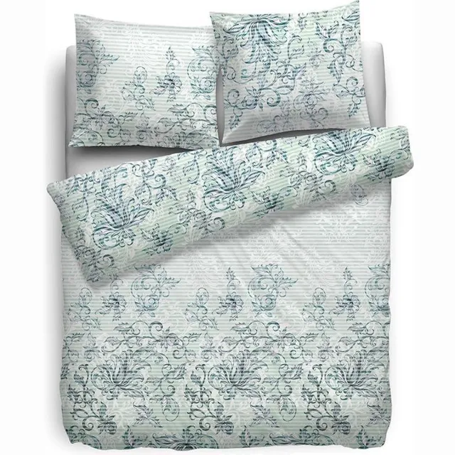 Heckettlane HNL Refined Satin Zico Dekbedovertrek - Litsjumeaux XL - 260x200/220 cm - Groen