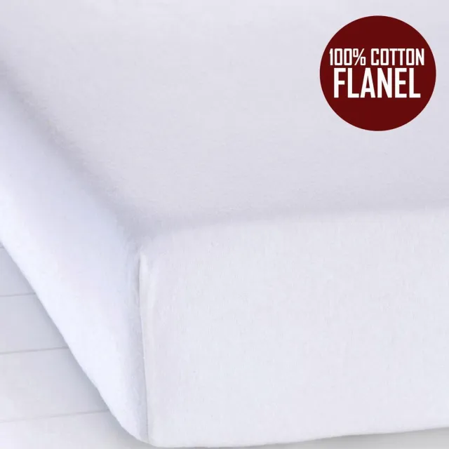 bedlin Hoeslaken LUXE MOLTON 160 x 200 cm Wit