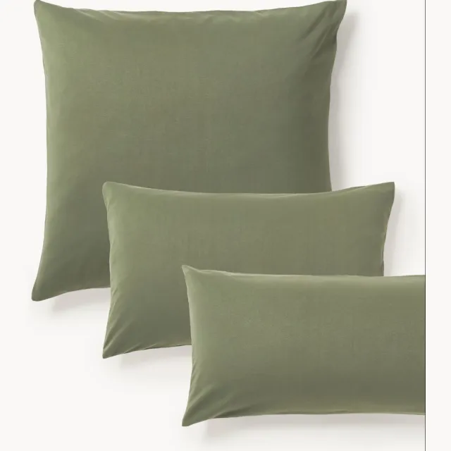 Westwing Collection Jersey kussenhoes Thany Groen