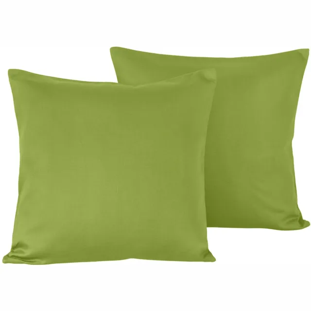 De Witte Lietaer Set Kussenslopen Olivia Cactus - 2 stuks - 40 x 40 cm - Groen - Katoen Satijn