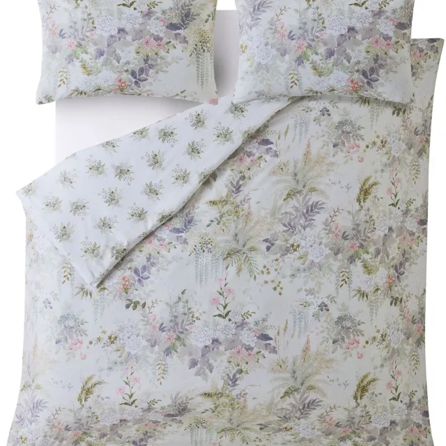 Laura Ashley Dekbedovertrek Linlithgow - Bloemen - Paars