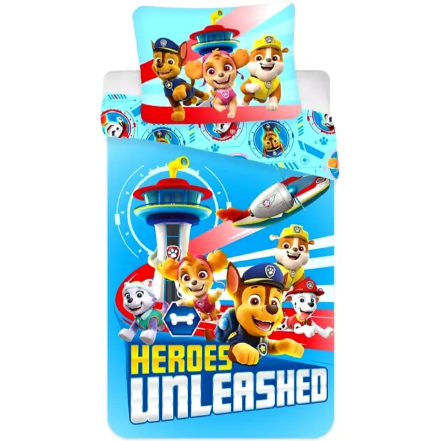 PAW Patrol dekbedovertrek - 100x135 cm - Inclusief kussensloop multi
