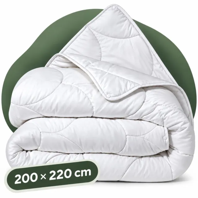 Sleeps 4 Seizoenen Dekbed 200x220 cm - Hotelkwaliteit - Anti-Allergie Dekbed - Ademend - Zacht & Soepel - Tweepersoons Dekbed - Zomer & Winterdekbed Wit