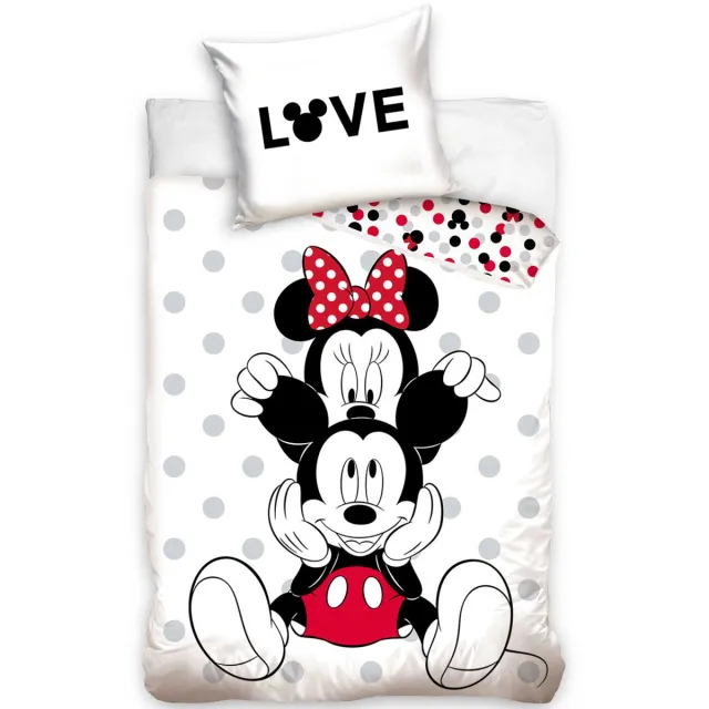 Disney Minnie Mouse Dekbedovertrek Love - Eenpersoons - 140 x 200 cm - Katoen Multi