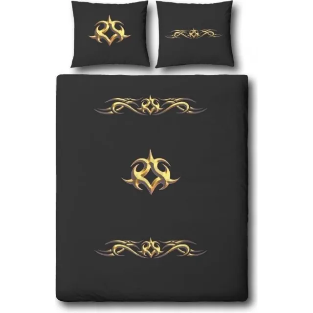 Covers & Co Golden Ornament Dekbedovertrek - Zwart