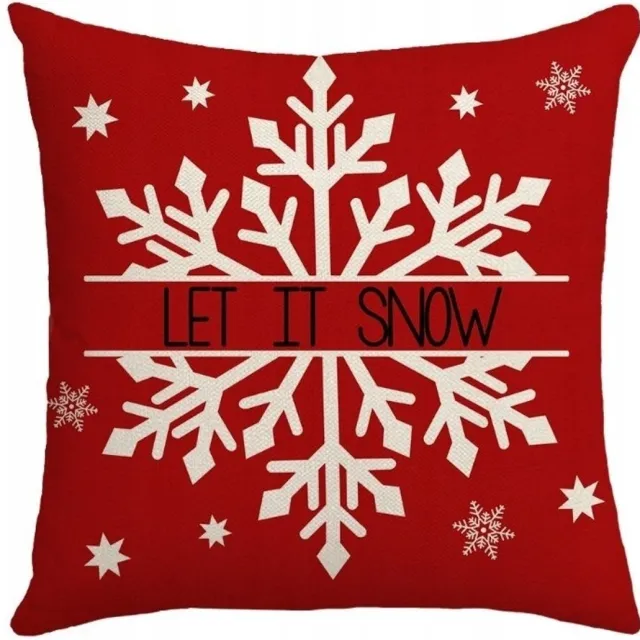 eCarla Kerst Kussenhoes Decoratief 45x45 cm - Gezellige Feestdagen Sfeer Multicolor