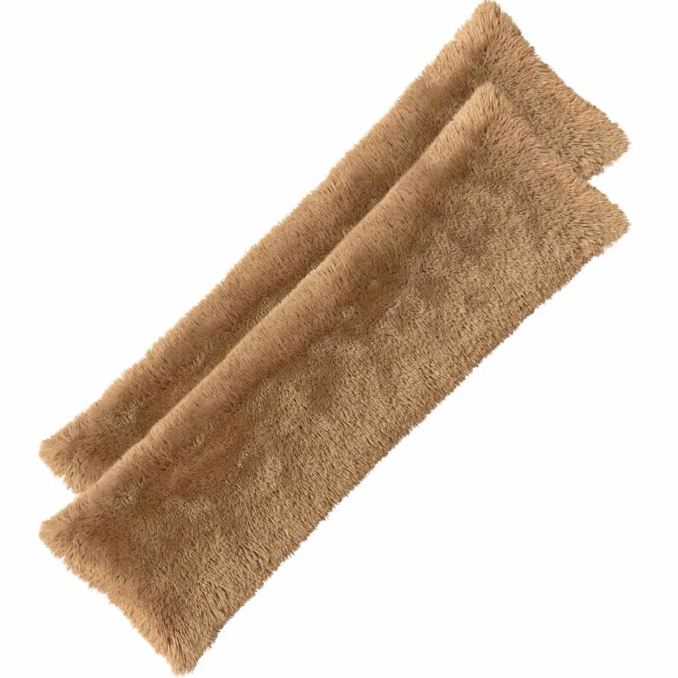 vidaXL Kussensloop 2 st HEERLEN Taupe 40 x 145 cm PV Fleece, foto 3