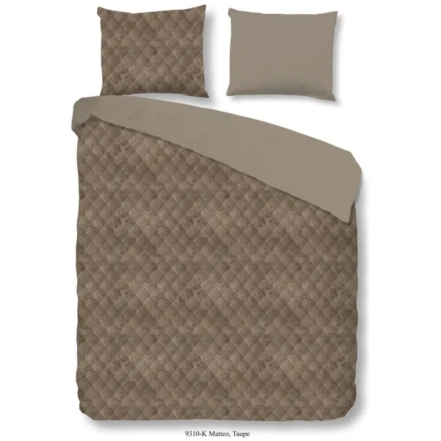 Descanso Dekbedovertrek 9310-K 135x200 cm taupe Bruin