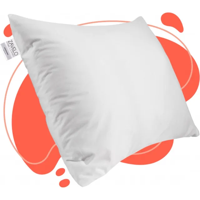 Zavelo Hoofdkussen 60x70 cm – Tegen Nekklachten – Zacht & Ondersteunend – Voor Zij- Rug- en Buikslapers – Katoen – Zavelo Wit