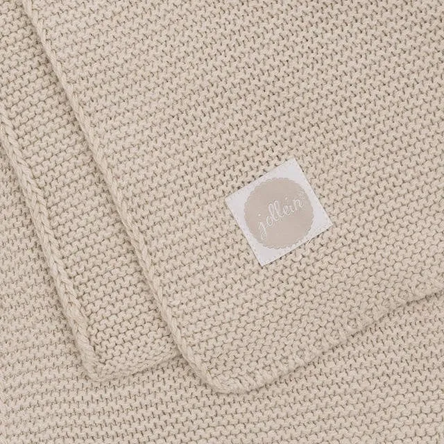 Jollein Basic knit wiegdeken nougat beige, foto 6