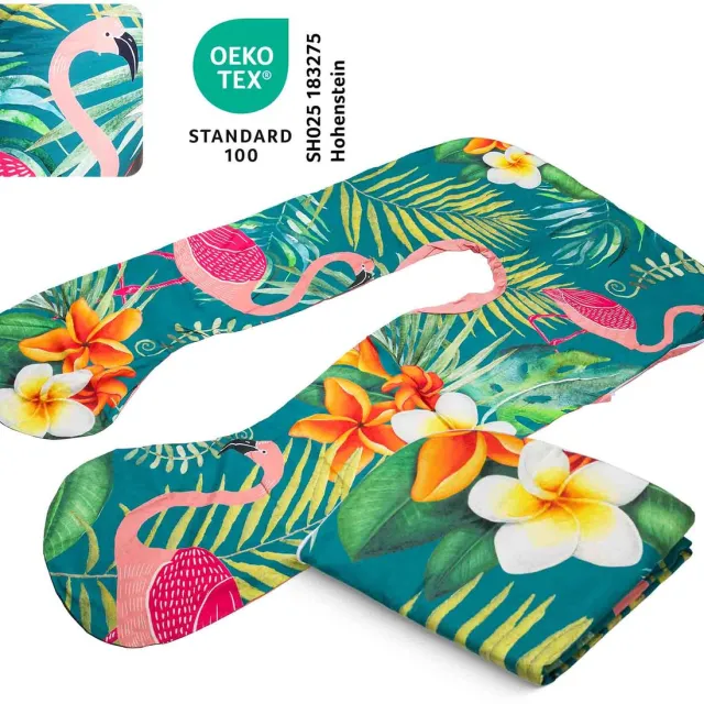 MKS. Vervanghoes - Katoen - Flamingo - Ademend en Vochtregulend - Ideaal voor Sport en Beweging Hawaii