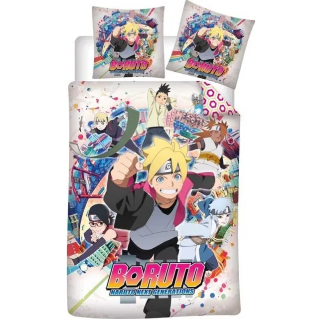Naruto Dekbedovertrek Boruto - Polyester multicolor