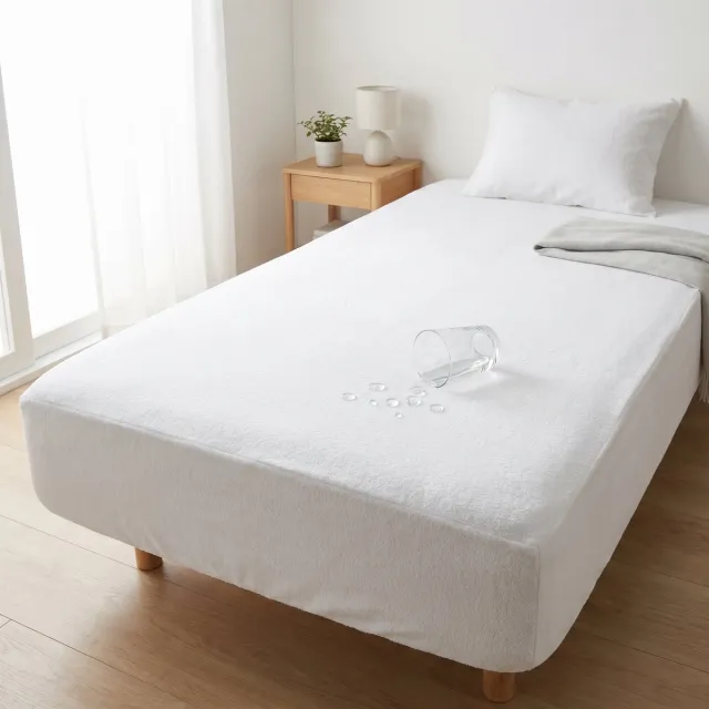 Saphira PROTECT - Waterdichte Matrasbeschermer 90x200 cm - Hoeslaken Badstof - Wit
