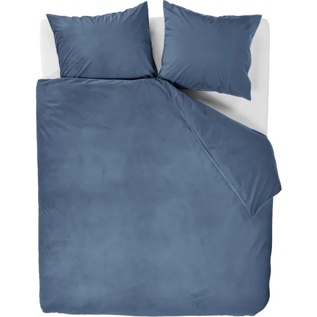 At Home by BeddingHouse Cosy Corduroy dekbedovertrek - Tweepersoons - 200x200/220 - Blauw