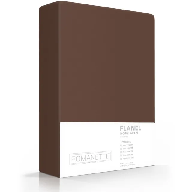 Romanette Luxe Hoeslaken Verwarmend Flanel - Taupe