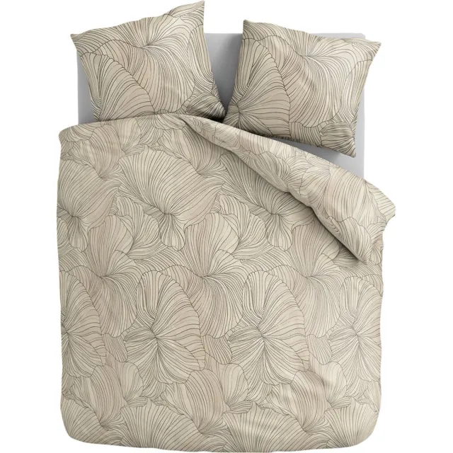 Zydante Dekbedovertrek Set - Dekbedhoes met 1 Kussensloop - Petal Lines Wit