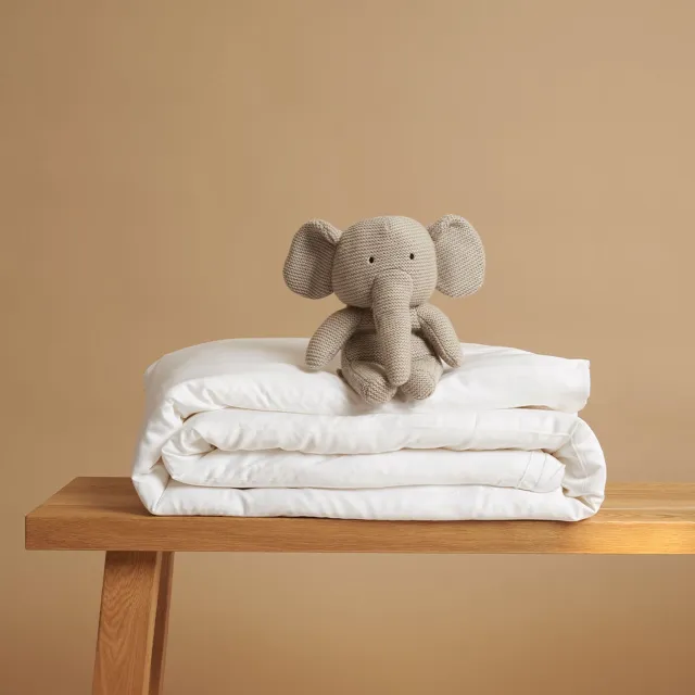 Coco & Cici Kids - TENCEL Sateen Dekbedovertrek Wit - 1 kussensloop
