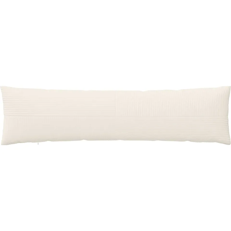 vidaXL Kussensloop 2 st ALMELO Crèmekleurig 40 x 145 cm corduroy