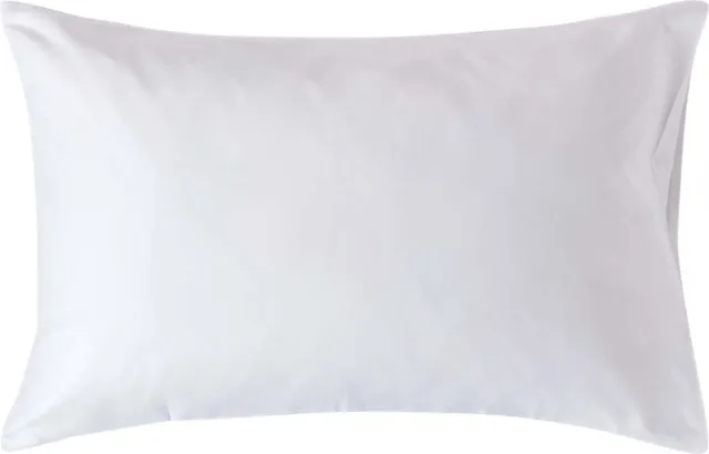 Homescapes Biologisch Kussensloop 50x75 cm – Wit – 100% Egyptisch Katoen Satijn – Draaddichtheid 400