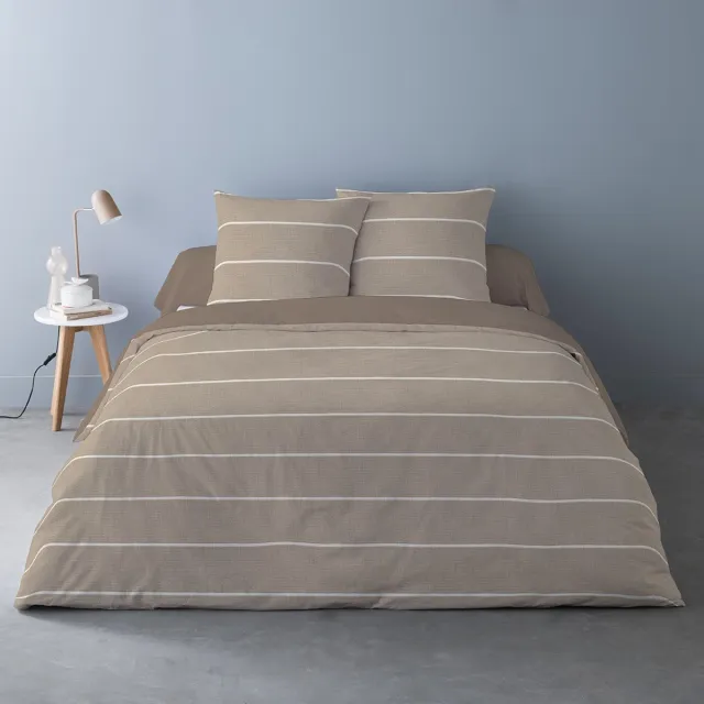 bedlin Dekbedovertrek Flanel - Winter - Extra Breed - Amme Lin Groen