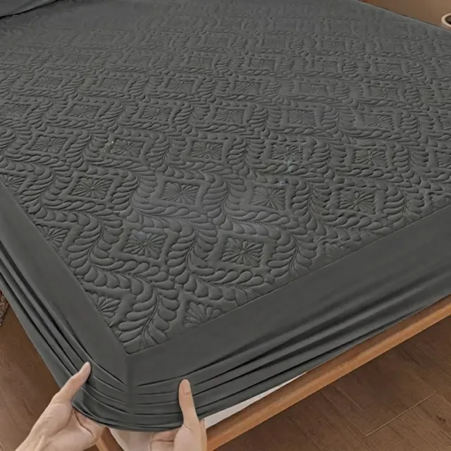 Vantivo® Matrasovertrek 180x200 - Dekbedovertrek - Hoeslaken - Matrasbeschermer - Extra Zacht-1 stuk Donkergrijs