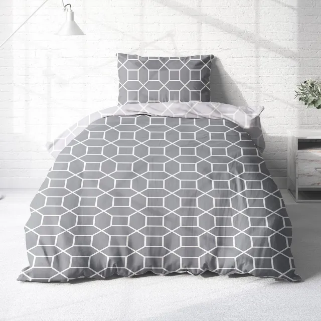 Ibenzoa Zacht en Warm Beddengoed voor Wintercomfort met Stijlvol Design en Huidvriendelijke Eigenschappen grijs