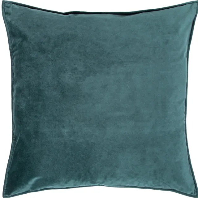 QUVIO Sierkussenhoes - 45x45cm - Fluweel - Donkergroen