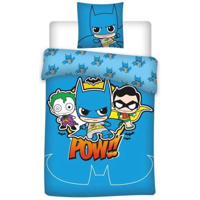 Batman Peuterdekbedovertrek 100 x 140 cm Katoen Blauw