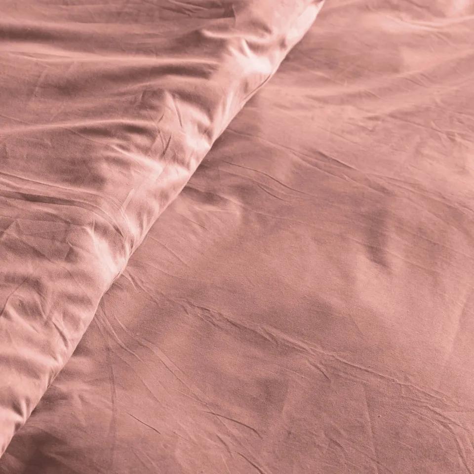 NOUS Living katoenen 2-persoons dekbedovertrek 200x220 cm - roze, foto 3