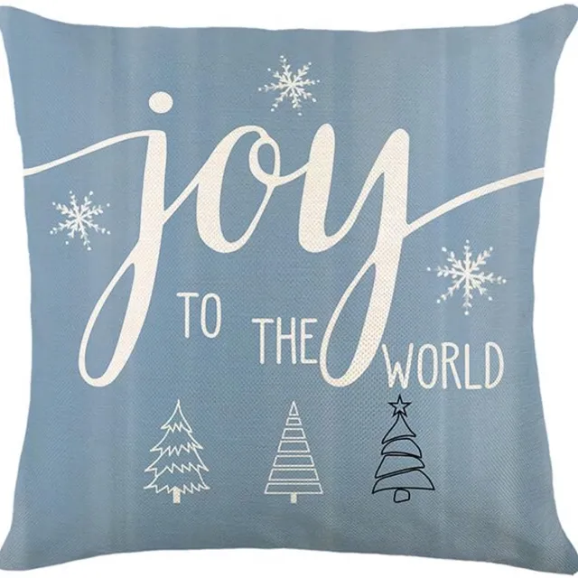 Unyqoos Decoratieve kussenslopen met kerstthema voor sfeervolle winterinterieurs blauw
