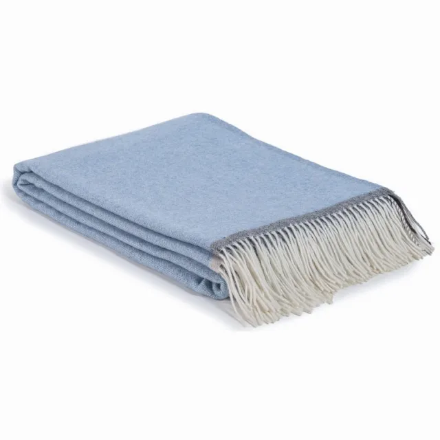 Most Plaid Milano - 90% Merino wol, 10% Kasjmier wol - 140 x 200 cm - blauw