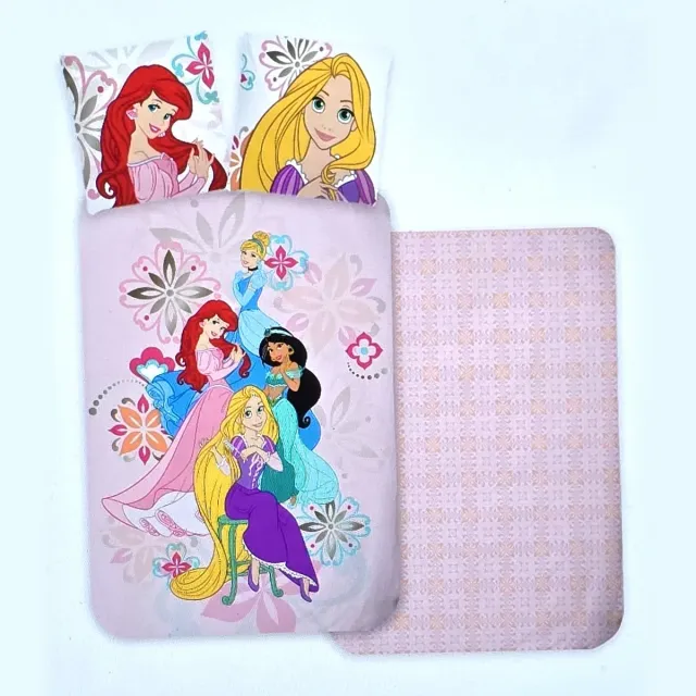 Disney Princess Dekbedovertrek Bloem- Eenpersoons - 140 x 200 cm Roze Multicolor