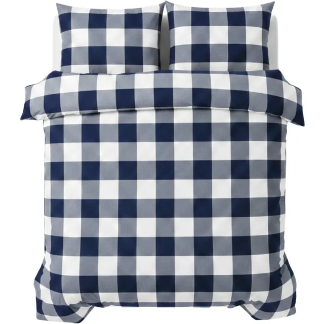 Ten Cate Tweepersoons Dekbedovertrek 200x200 - 100% Katoen - Milo Marine - 200x200/220 cm