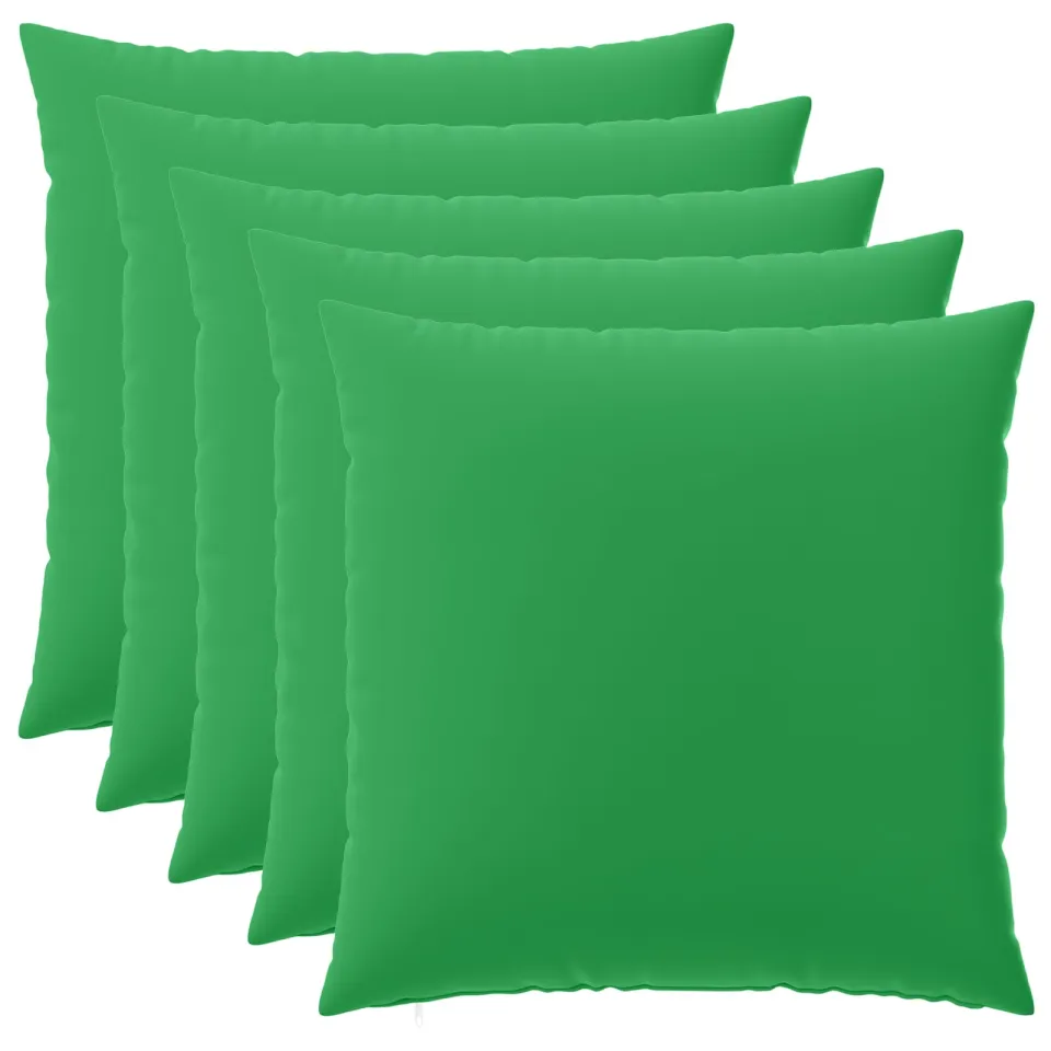 vidaXL Kussensloop 6 st HEERLEN Groen 65 x 65 cm Polyester, foto 3