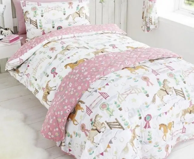 BlijeKids Paard dekbedovertrek - Paarden Show Springen Dressuur - Dekbed - . multi