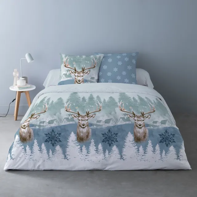 bedlin Dekbedovertrek Flanel - Winter - 240 x 220 cm - Lits-Jumeaux - sepla Multicolor