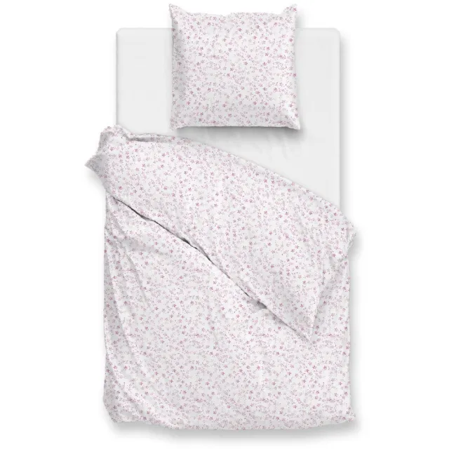 Zohome Dekbedovertrek Ludovico - Pink - Bloemen - Dekbedovertrek - 100% Microvezel - Dekbedovertrek Ludovico Pink