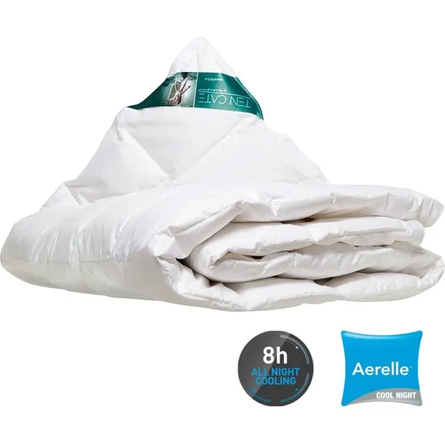 Ten Cate Coolnight zomerdekbed - 200x200 cm - Verkoelend - Warmteregulerend - Vochtregulerend Wit