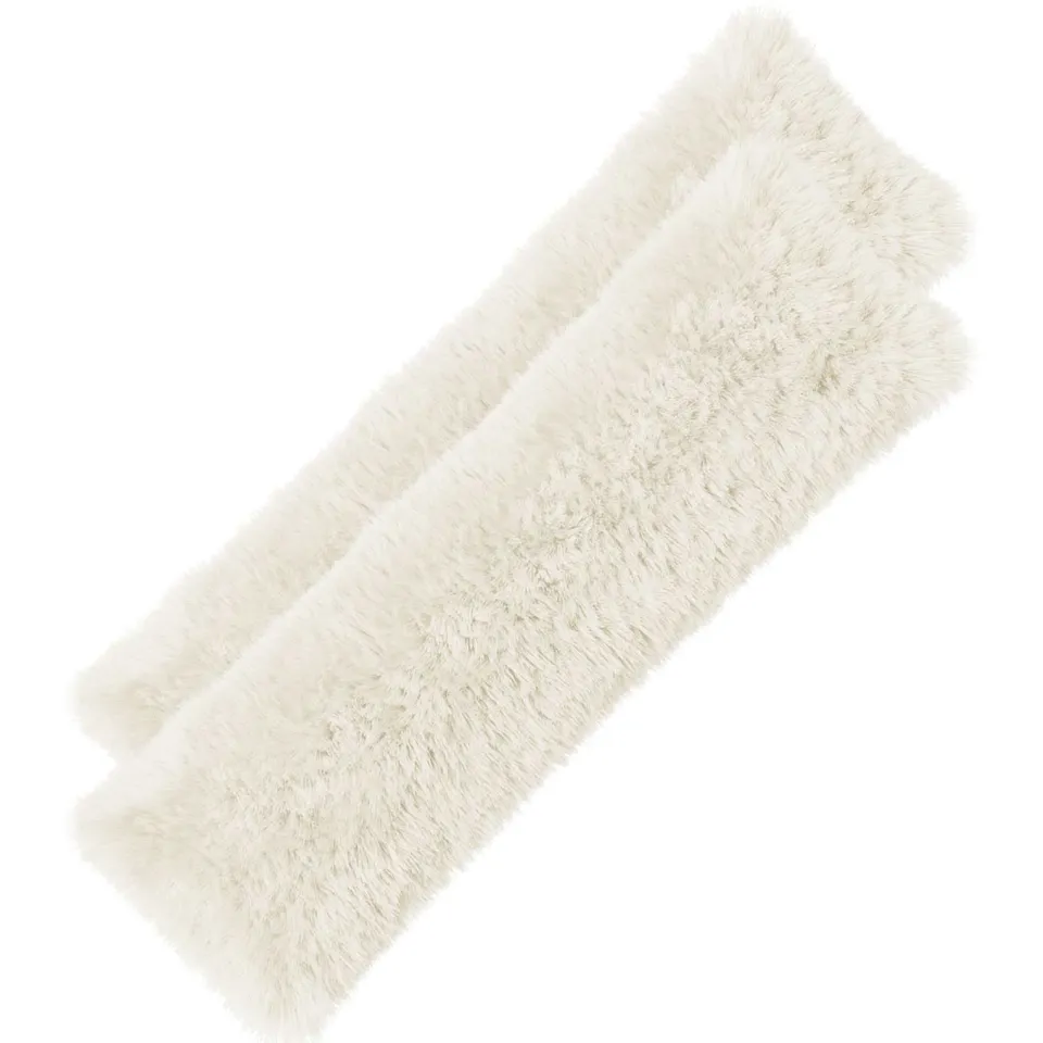 vidaXL Kussensloop 2 st HEERLEN Wit 40 x 145 cm PV Fleece