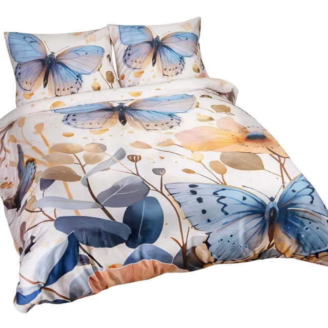 Darymex Satynlove Premium Dekbedovertrek 200x200 cm - Model 12410 - 100% Katoen-Satijn (200TC) - Digitale Print - Met Ritssluiting - OEKO-TEX® - Met 2 Kussenslopen 50x70 cm Meerkleurig