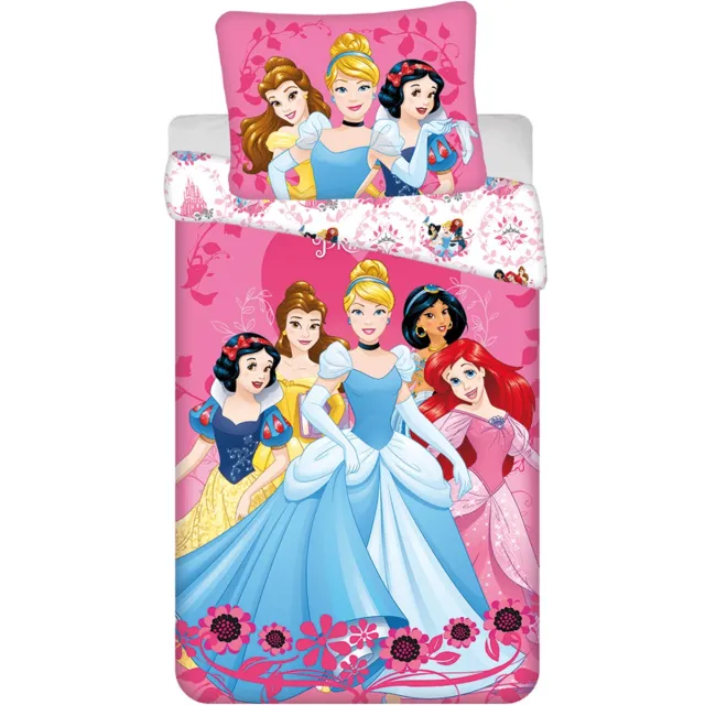 Disney Princess Dekbedovertrek roze - 140 x 200 cm