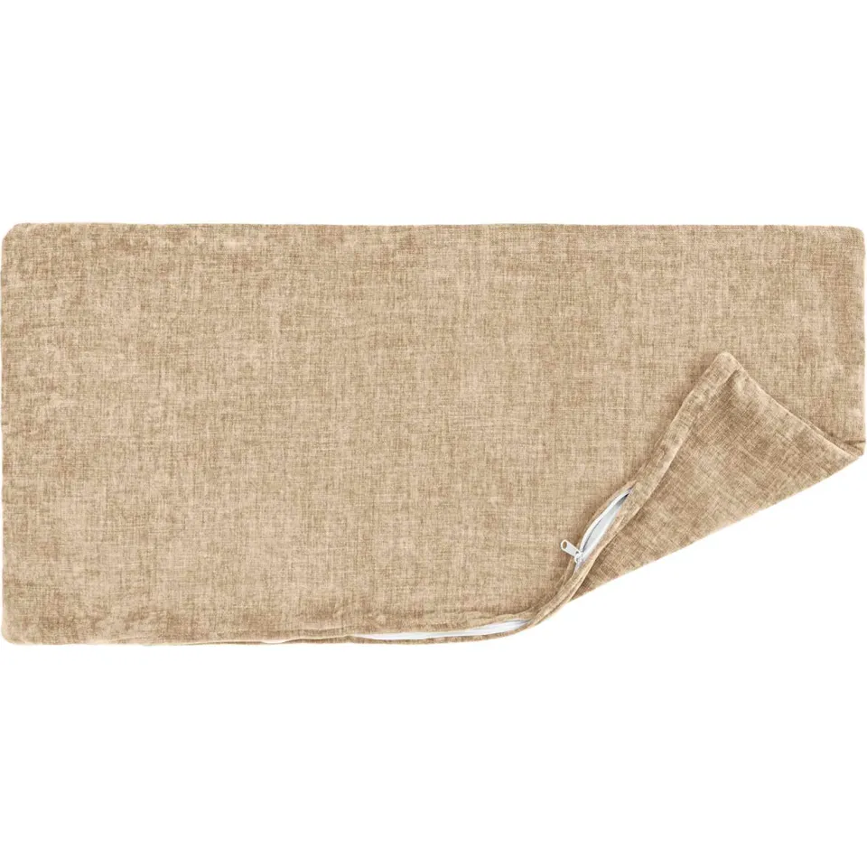 vidaXL Kussensloop 2 st HEERLEN Taupe 50 x 75 cm Chenille Stof, foto 4