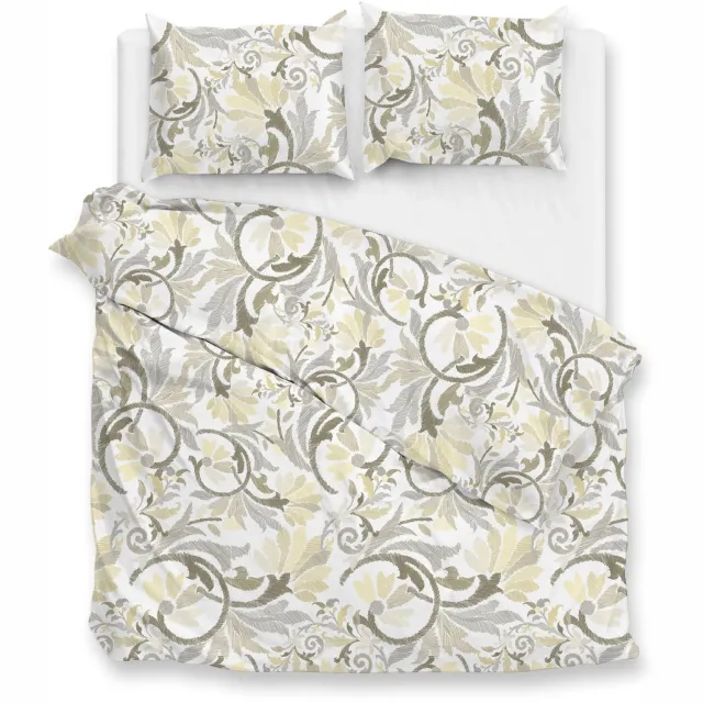 Zohome Amaury Dekbedovertrek - Naturel - Dekbedhoes van 100% Katoen-Flanel - Abstract - 2 slopen 60/70 cm - AW25