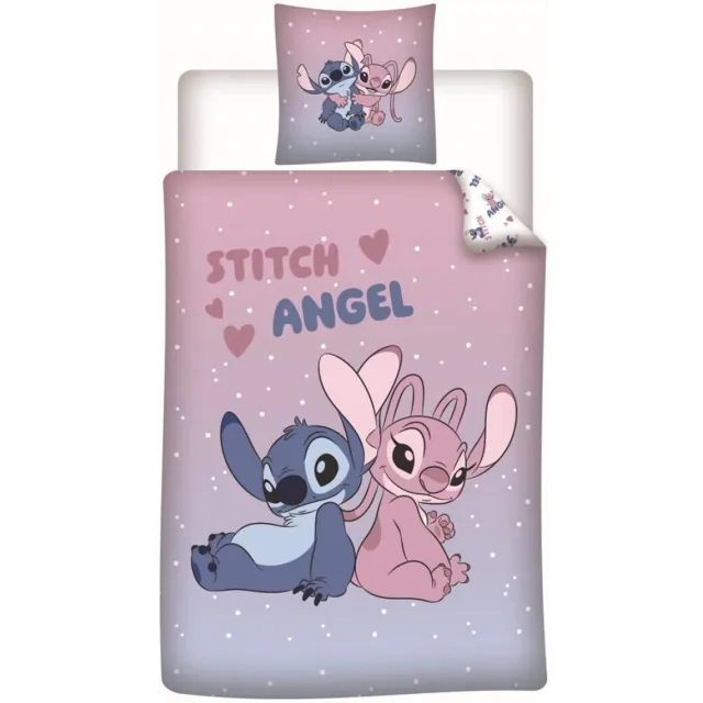 Disney Lilo & Stitch Dekbedovertrek - Polycotton roze